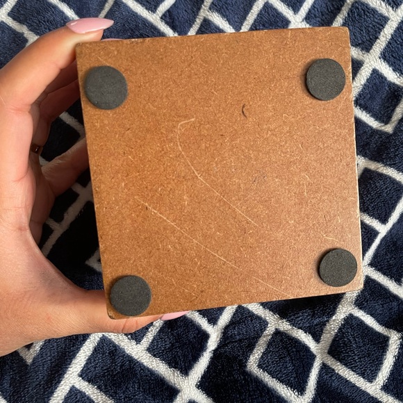 Handmade in India wooden boxes NEW Dark blue - Picture 6 of 6